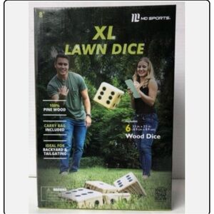 XL 6-pc Wooden Lawn Dice Game -